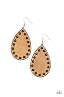 Rustic Refuge - Black Earrings Paparazzi