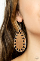 Rustic Refuge - Black Earrings Paparazzi