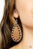 Rustic Refuge - Black Earrings Paparazzi