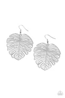 Palm Palmistry - Silver Earrings Paparazzi