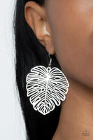 Palm Palmistry - Silver Earrings Paparazzi