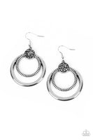 Spun Out Opulence - Silver Earrings Paparazzi