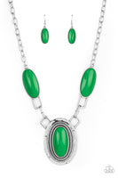 Count to TENACIOUS - Green Necklace Paparazzi