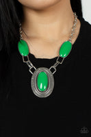 Count to TENACIOUS - Green Necklace Paparazzi