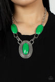 Count to TENACIOUS - Green Necklace Paparazzi