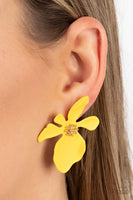 Hawaiian Heiress - Yellow Earrings Paparazzi (#856)