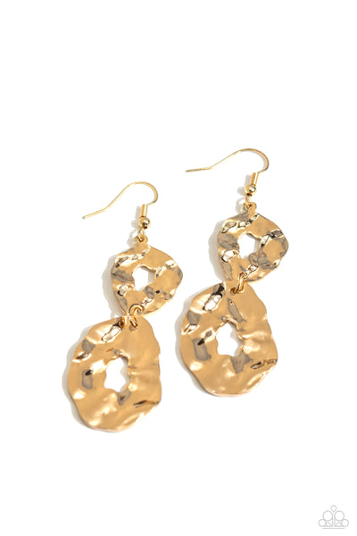 Gallery Gravitas - Gold Earrings Paparazzi