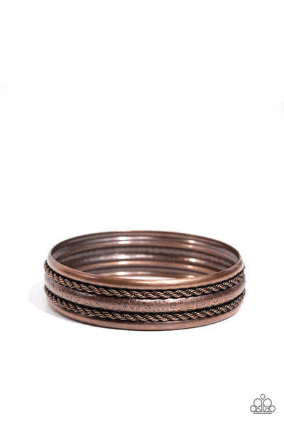 Off Road Relic - Copper Bracelet Paparazzi