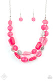 Oceanic Opulence - Pink Necklace Paparazzi