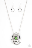 Luminous Labyrinth - Green Necklace Paparazzi