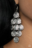 How CHIME Flies - Silver Earrings Paparazzi