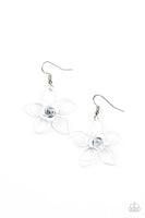 Botanical Bonanza - White Flower Earrings Paparazzi