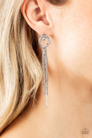 Luxury Lasso - White Earrings Paparazzi