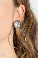 Rural Renewal - Silver Clip On Earrings Paparazzi