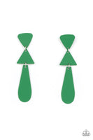 Retro Redux - Green Earrings Paparazzi