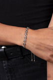 Slide On Over - Silver Bracelet Paparazzi