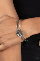 Rosy Repose - Silver Bracelet Paparazzi