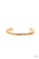 Turbocharged - Gold Bracelet Paparazzi