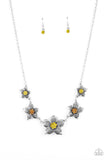 Wallflower Wonderland - Yellow Necklace Paparazzi