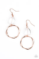 All Clear - Copper Earrings Paparazzi