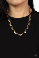 Lunar Jungle - Gold Necklace Paparazzi