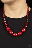 Ten Out of TENACIOUS - Red Necklace Paparazzi