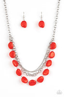 Pumped Up Posh - Red Necklace Paparazzi