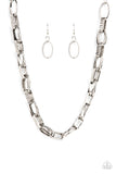 Motley In Motion - Silver Necklace Paparazzi