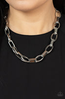 Motley In Motion - Silver Necklace Paparazzi