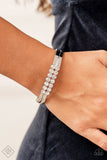 Doubled Down Dazzle - White Bracelet Paparazzi