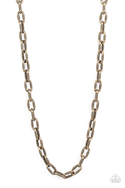 Rural Recruit - Brass Necklace Paparazzi