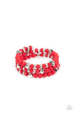 Vibrant Verve - Red Bracelet Paparazzi