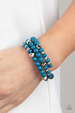 Vibrant Verve - Blue Bracelet Paparazzi