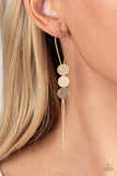 Bolo Beam - Gold Earrings Paparazzi