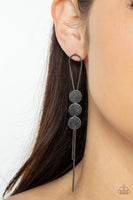 Bolo Beam - Black Earrings Paparazzi