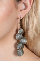 Token Gesture - Brass Earrings Paparazzi