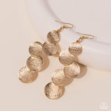 Token Gesture - Gold Earrings Paparazzi