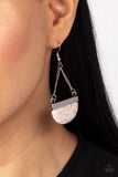Mesa Mezzanine - White Stone Earrings Paparazzi