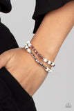 Backcountry Beauty - White Bracelet Paparazzi