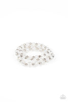 Eiffel Tower Tryst - White Bracelet Paparazzi