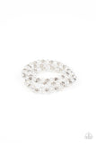 Eiffel Tower Tryst - White Bracelet Paparazzi