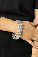 Eiffel Tower Tryst - White Bracelet Paparazzi