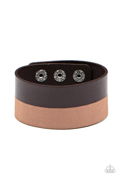 MOUNTAIN MAN to MOUNTAIN MAN - Brown Men's Bracelet Paparazzi Incoming