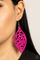 Coral Garden - Pink Earrings Paparazzi