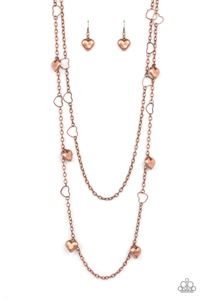 Chicly Cupid - Copper Necklace Paparazzi