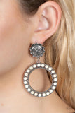 Playfully Prairie - White Earrings Paparazzi