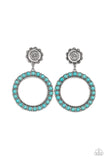 Playfully Prairie - Blue Earrings Paparazzi