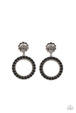 Playfully Prairie - Black Earrings Paparazzi