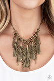 NEST Friends Forever - Brass Necklace Paparazzi