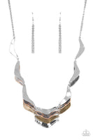 Mixed Metal Mecca - Silver Necklace Paparazzi